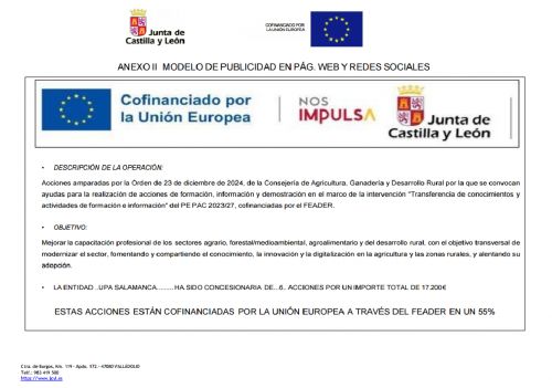 INCORPORACION A LA EMPRESA AGRARIA