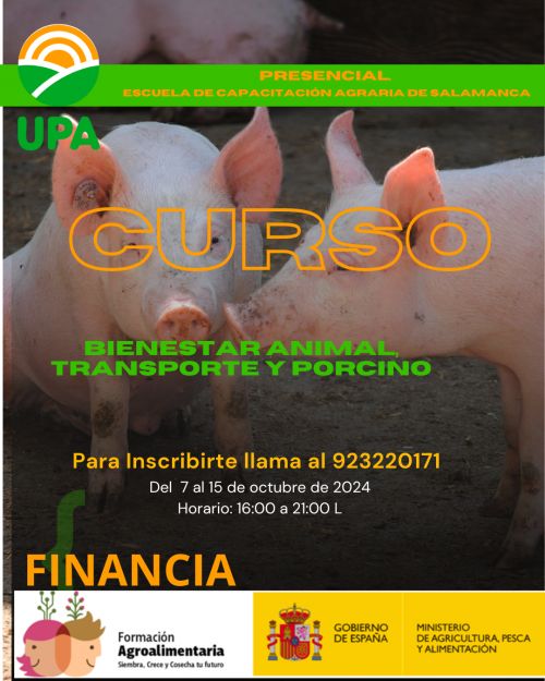 CURSO DE BIENESTAR ANIMAL, PORCINO Y TRANSPORTE
